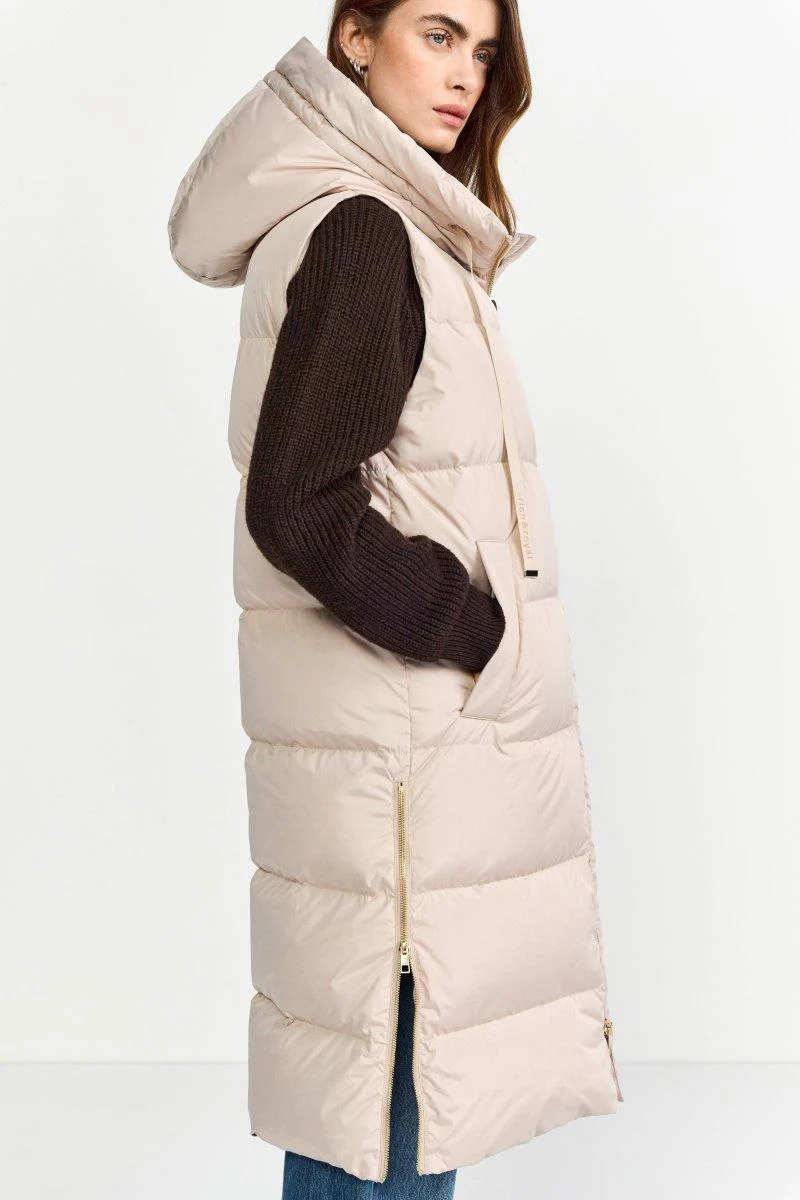 Lange Steppweste mit Kapuze - Image 12