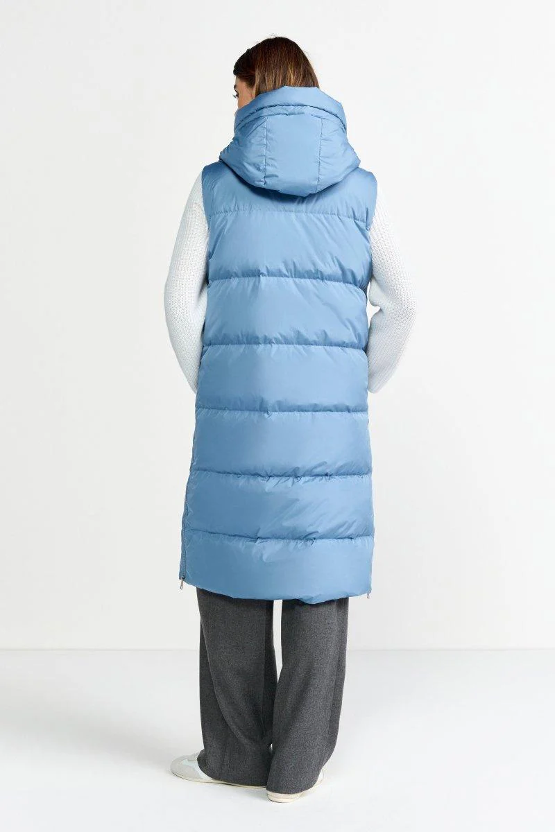 Lange Steppweste mit Kapuze - Image 5