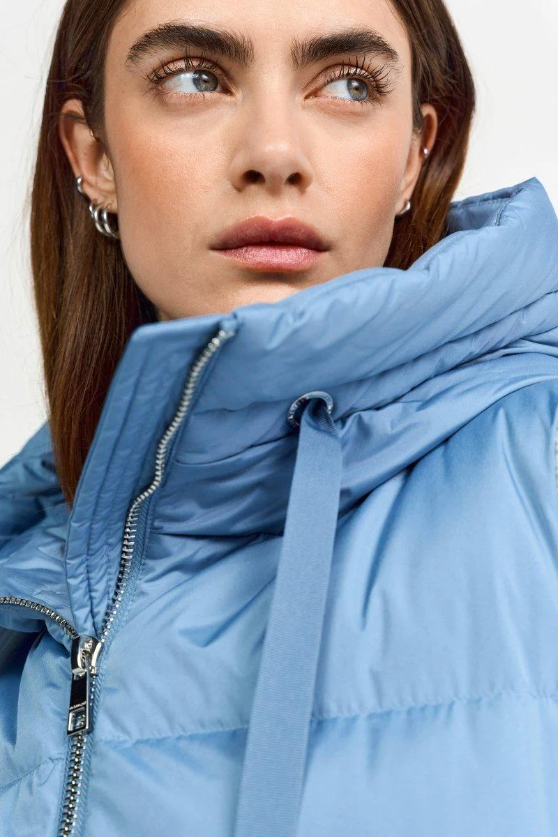 Lange Steppweste mit Kapuze - Image 6