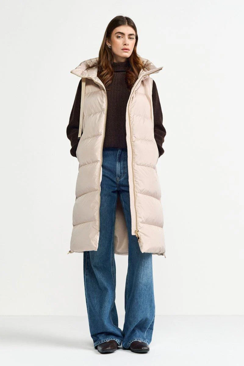 Lange Steppweste mit Kapuze - Image 7