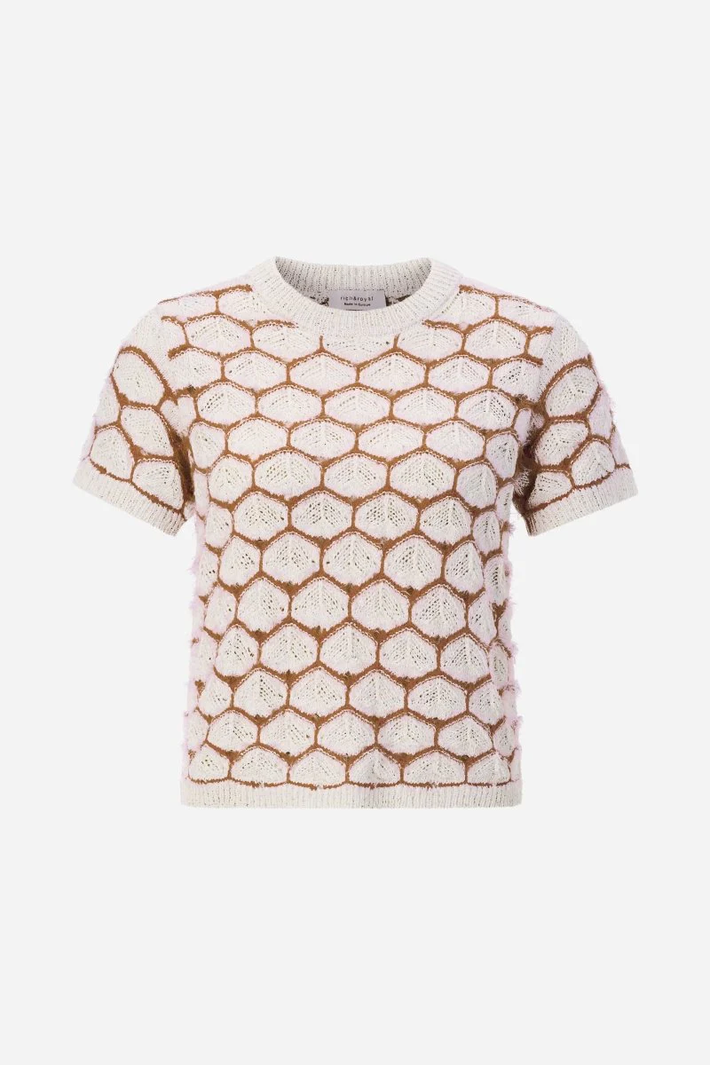 Kurzärmeliges Strickshirt - Image 5