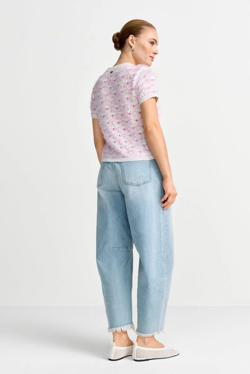 Kurzärmeliges Strickshirt - Image 9