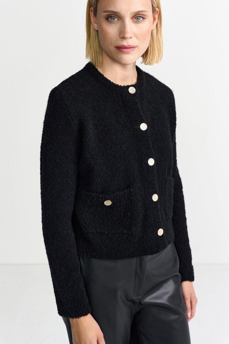 Kurze Strickjacke mit Knöpfen - Image 3