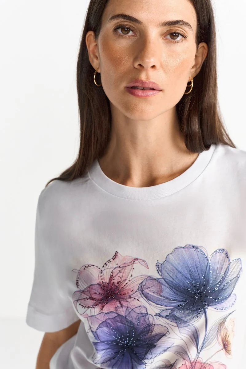 T-Shirt mit Blumenprint - Image 5