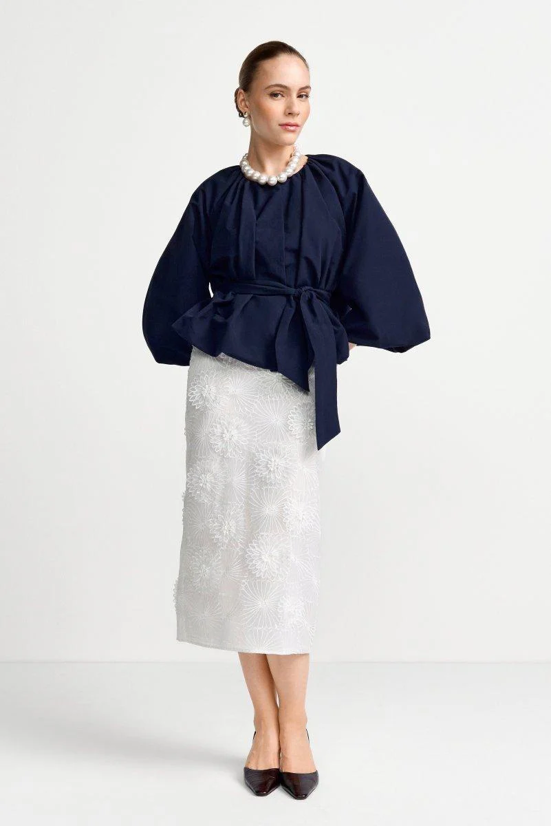 Bleistiftrock mit 3D-Blüten - Image 6