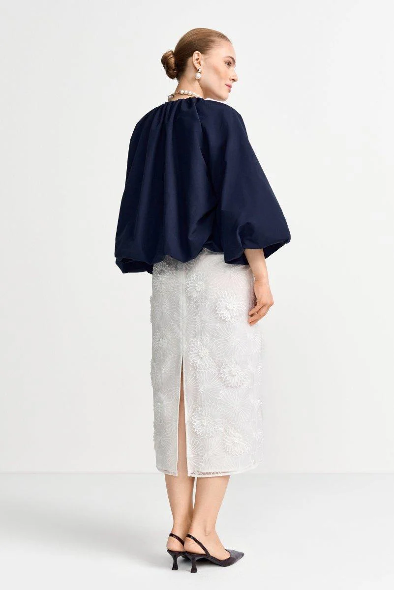 Bleistiftrock mit 3D-Blüten - Image 8