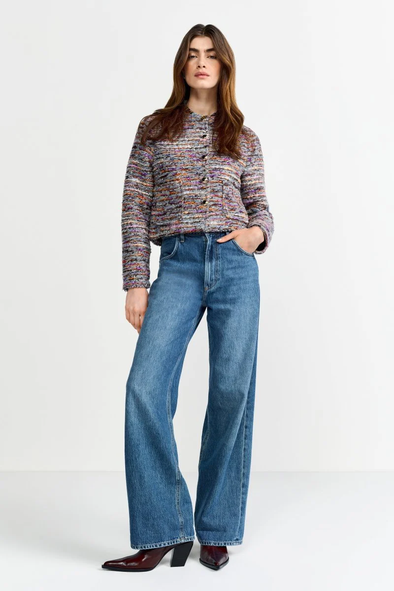 Bunte Bouclé-Jacke - Image 3