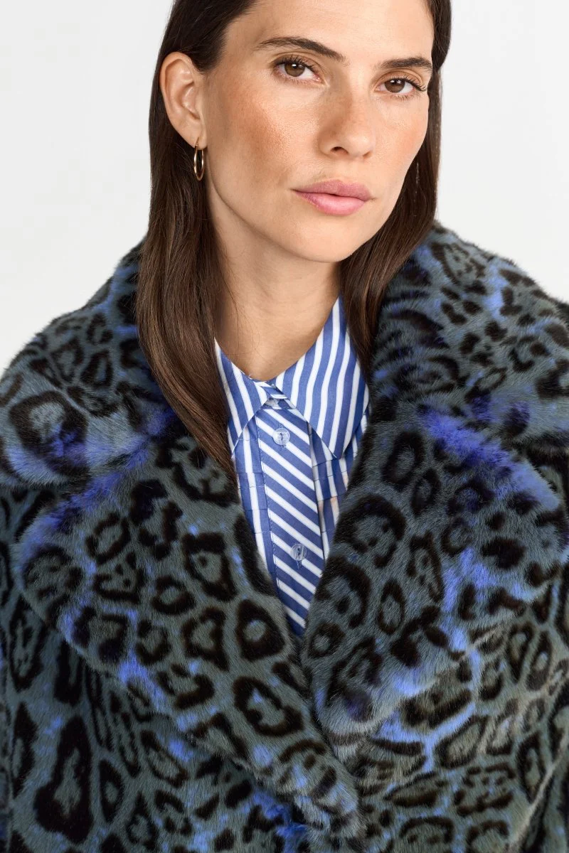 Kurzmantel mit Leopardenmuster - Image 5