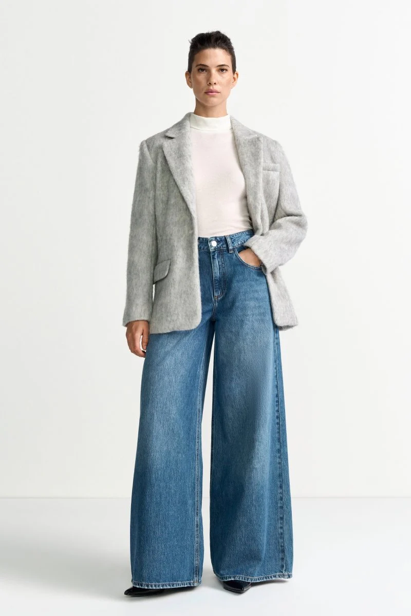 Hellgrauer Wollblazer - Image 3