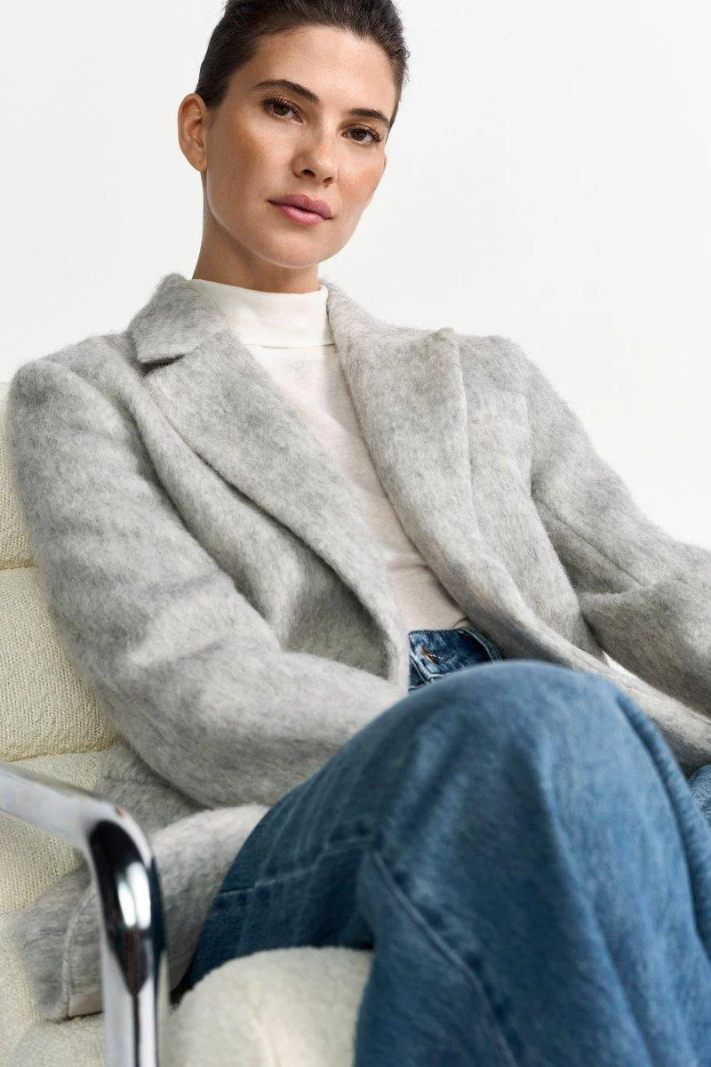 Hellgrauer Wollblazer - Image 4