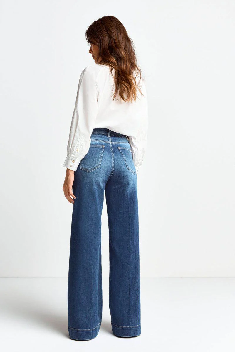 Wide Leg Denim mit hoher Taille - Image 3