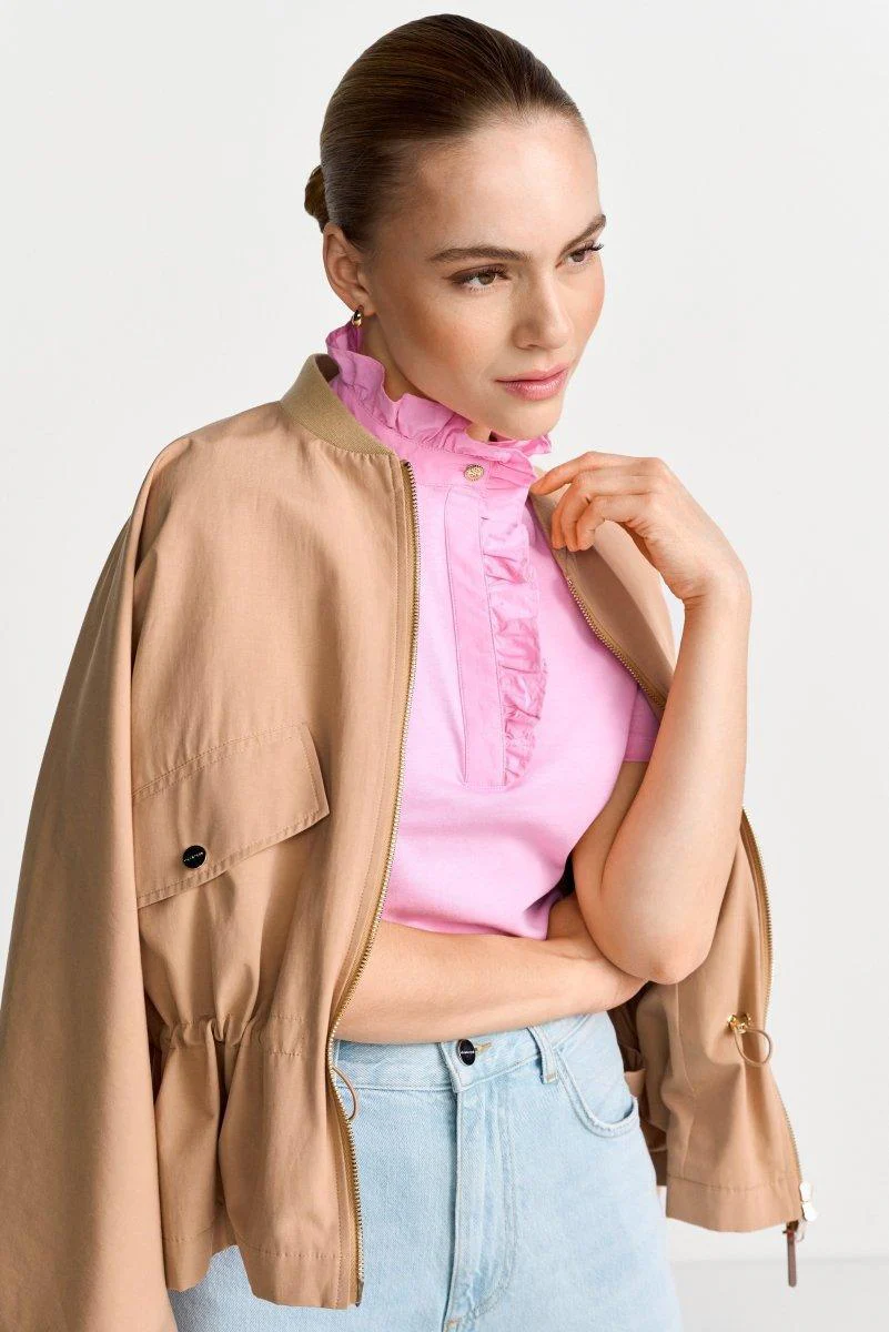 T-Shirt mit Rüschenkragen - Image 3