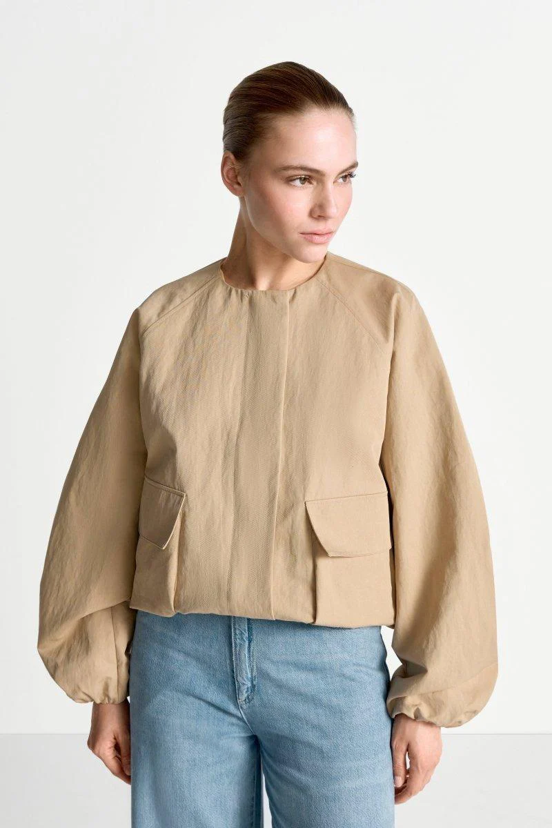 Blousonjacke mit Bindekragen - Image 15