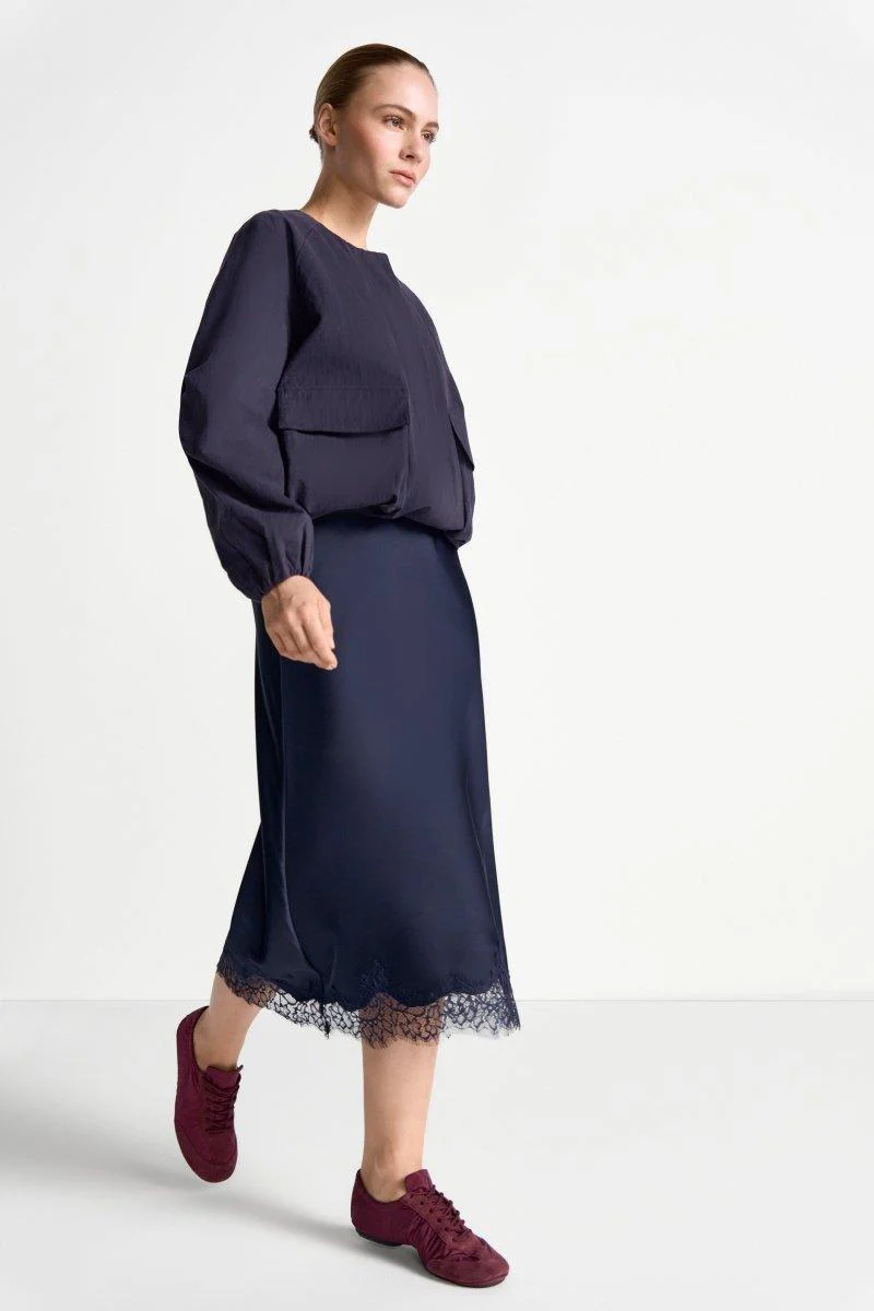 Blousonjacke mit Bindekragen - Image 9