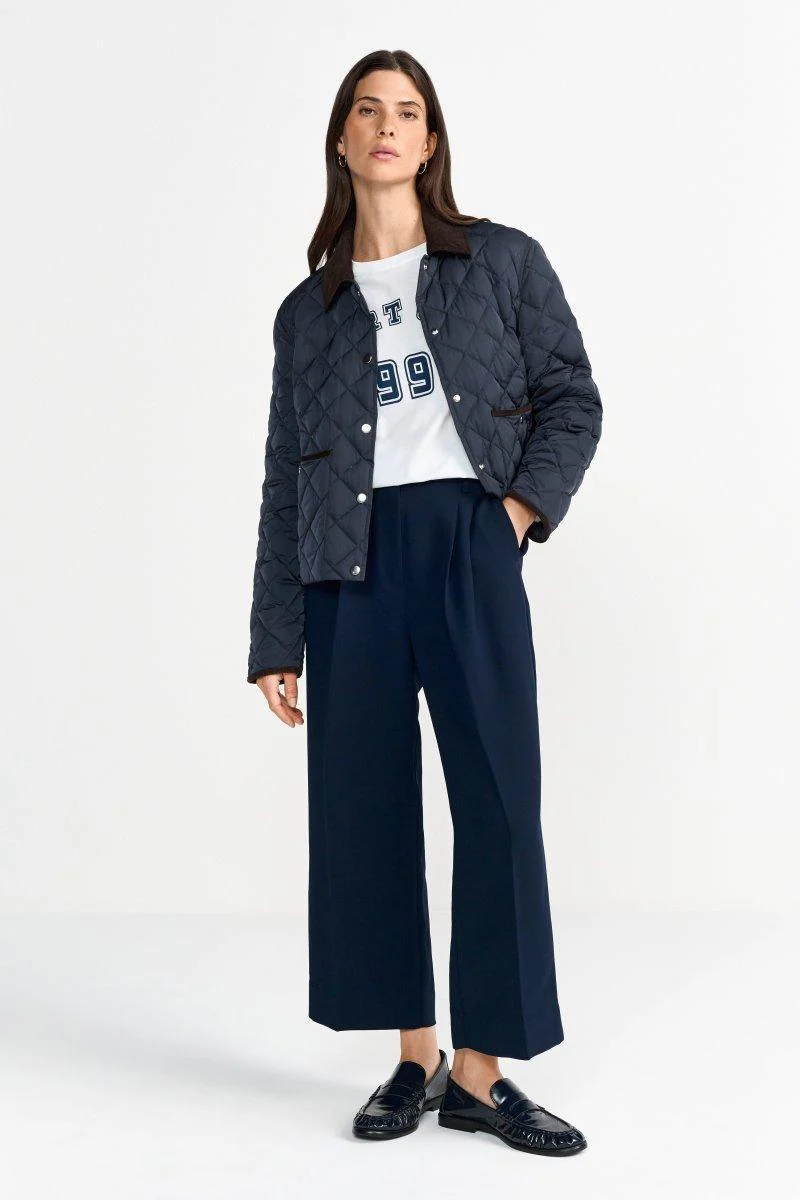 Dunkelblaue Steppjacke - Image 3