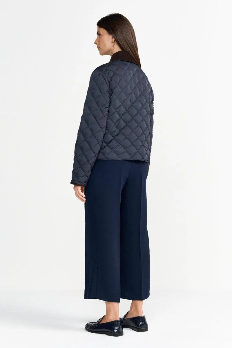 Dunkelblaue Steppjacke - Image 4