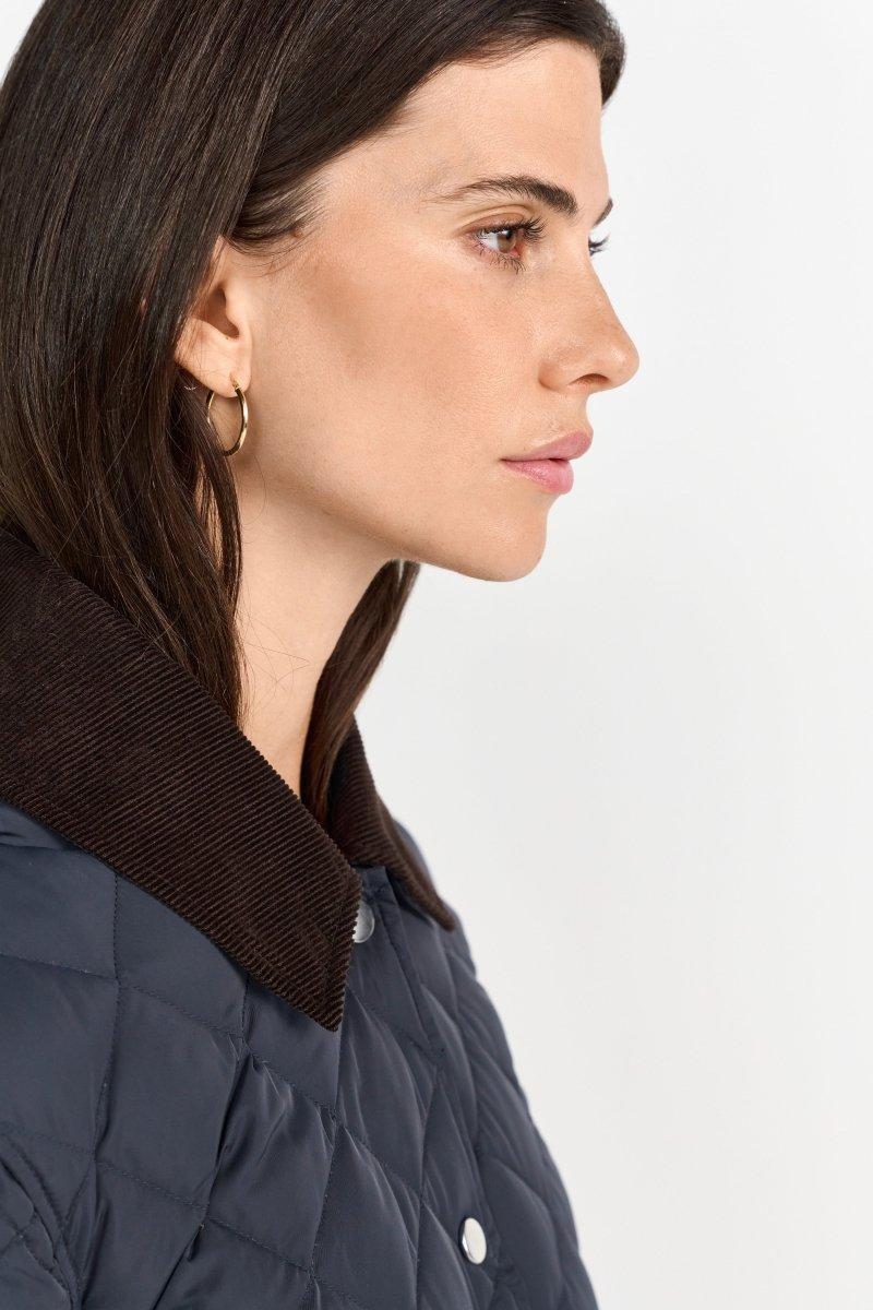 Dunkelblaue Steppjacke - Image 5