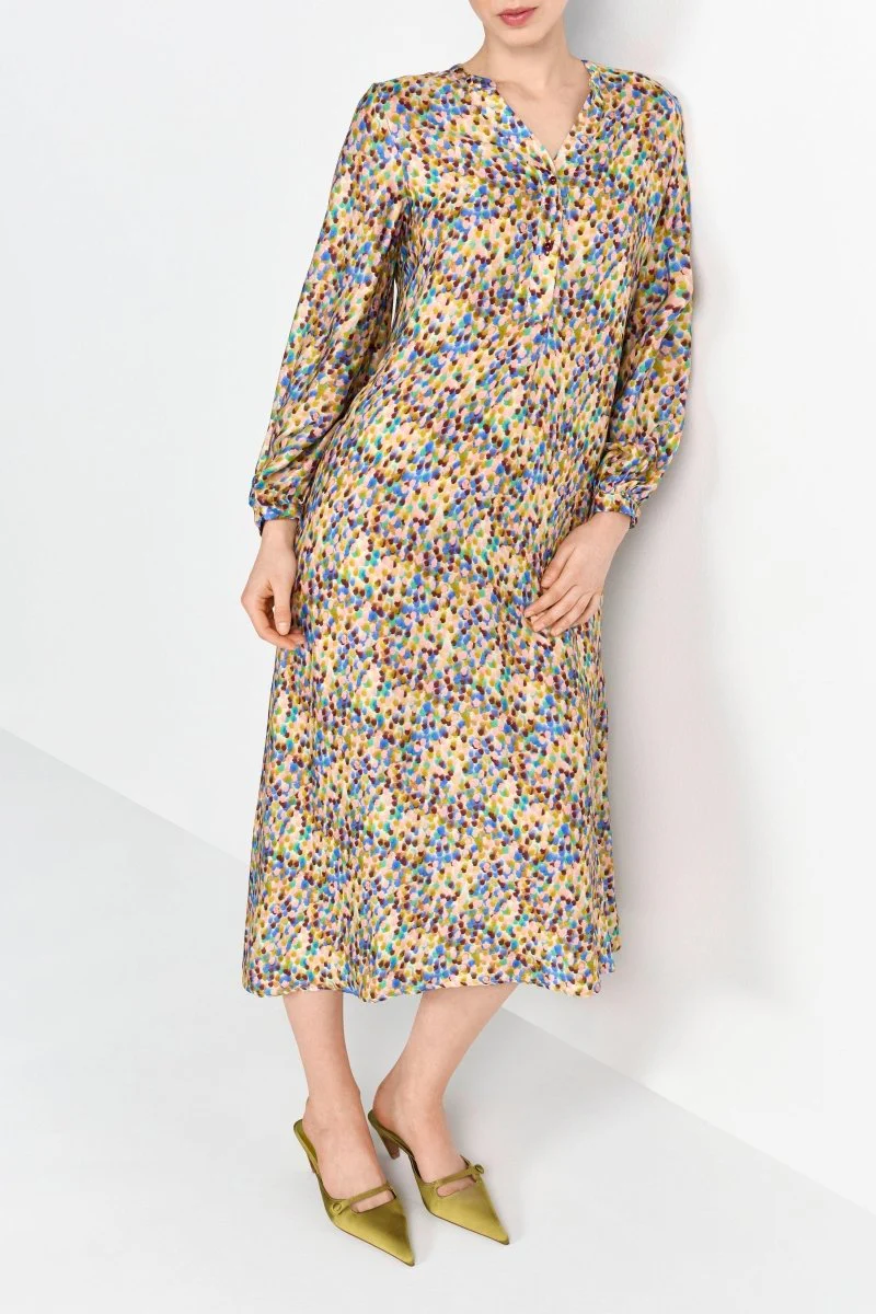 Blusenkleid mit Multicolor-Print - Image 3