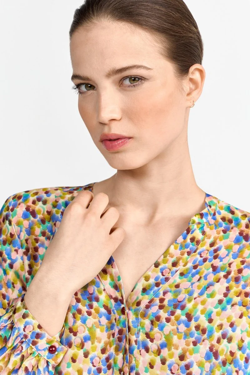 Blusenkleid mit Multicolor-Print - Image 5