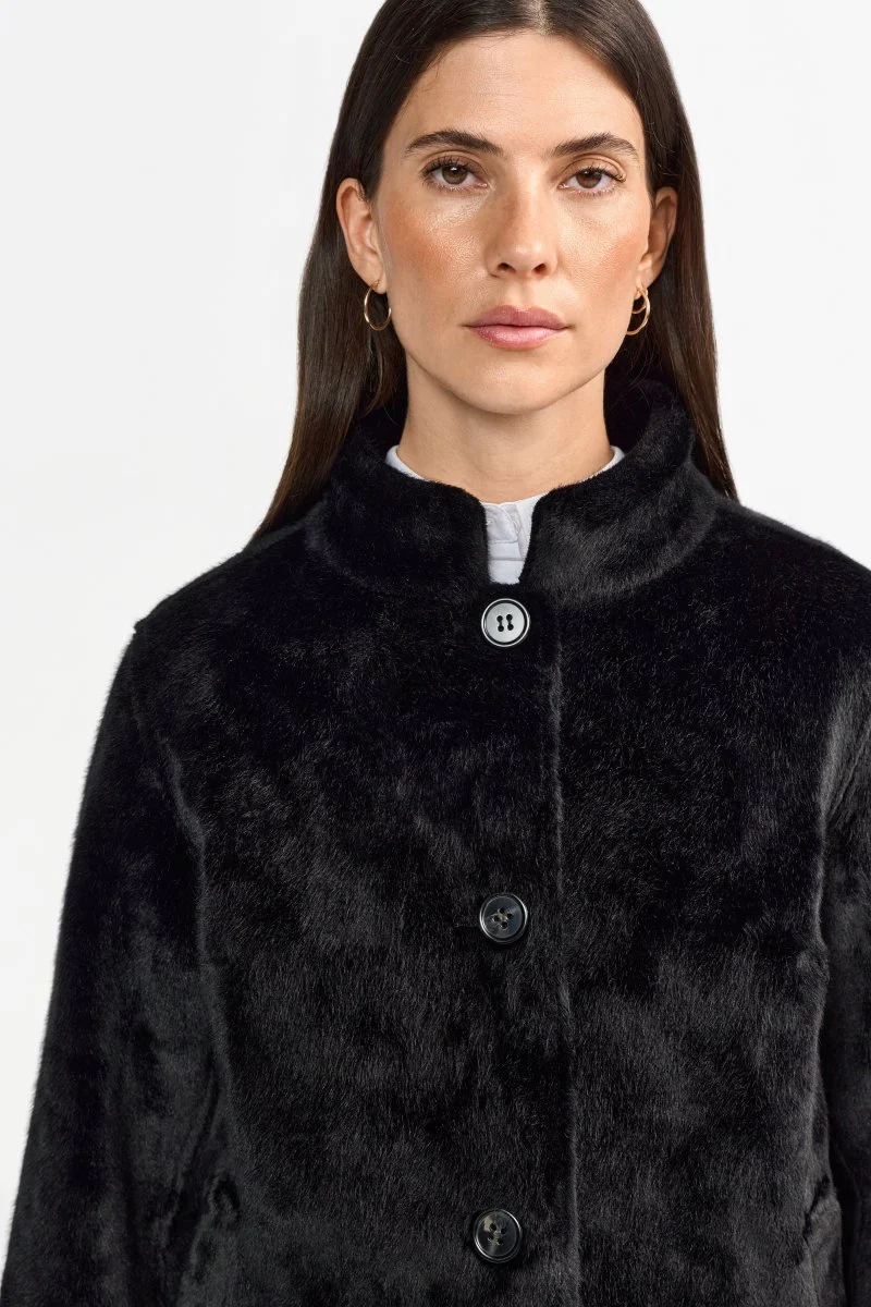 Kurzfelljacke mit Stehkragen - Image 5