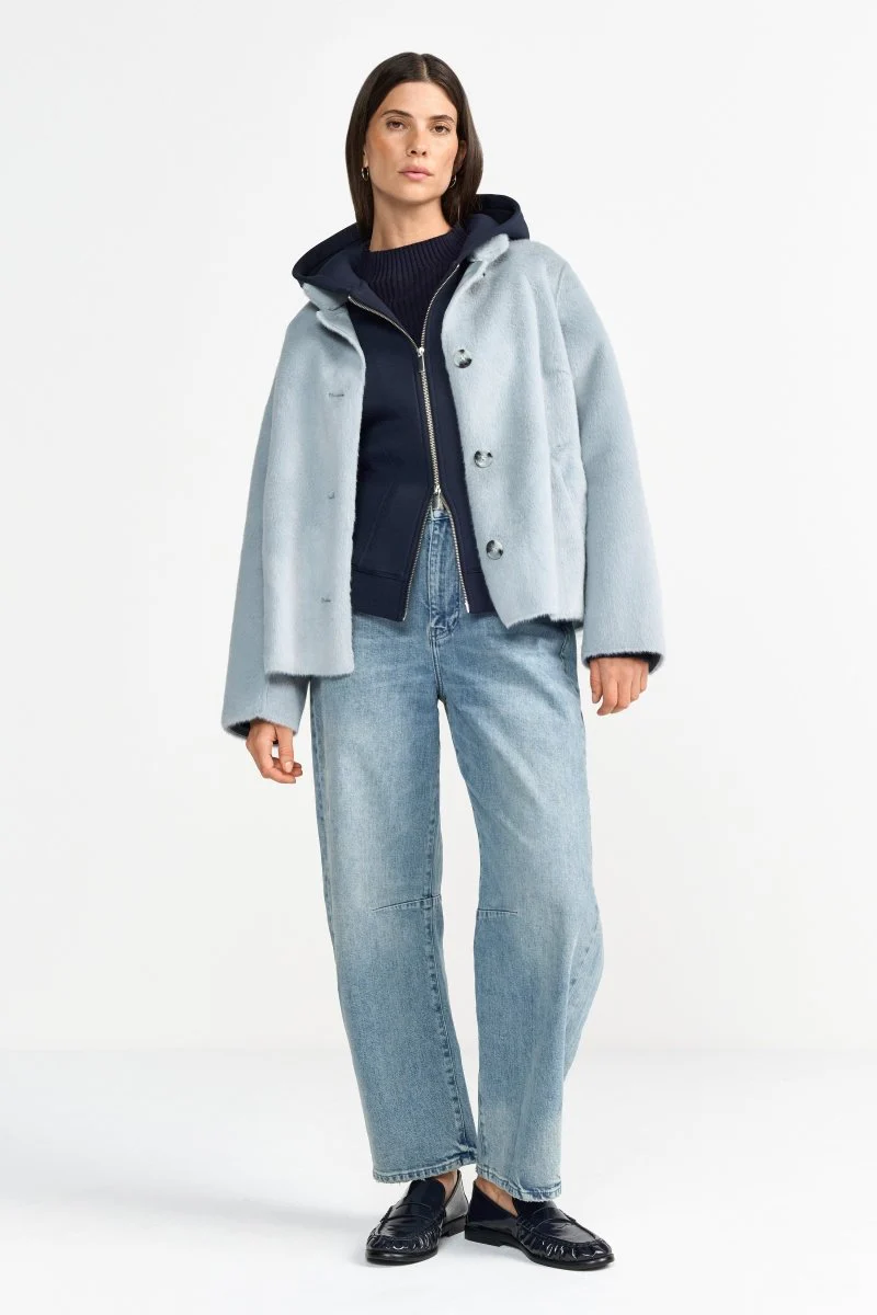 Kurzfelljacke mit Stehkragen - Image 8