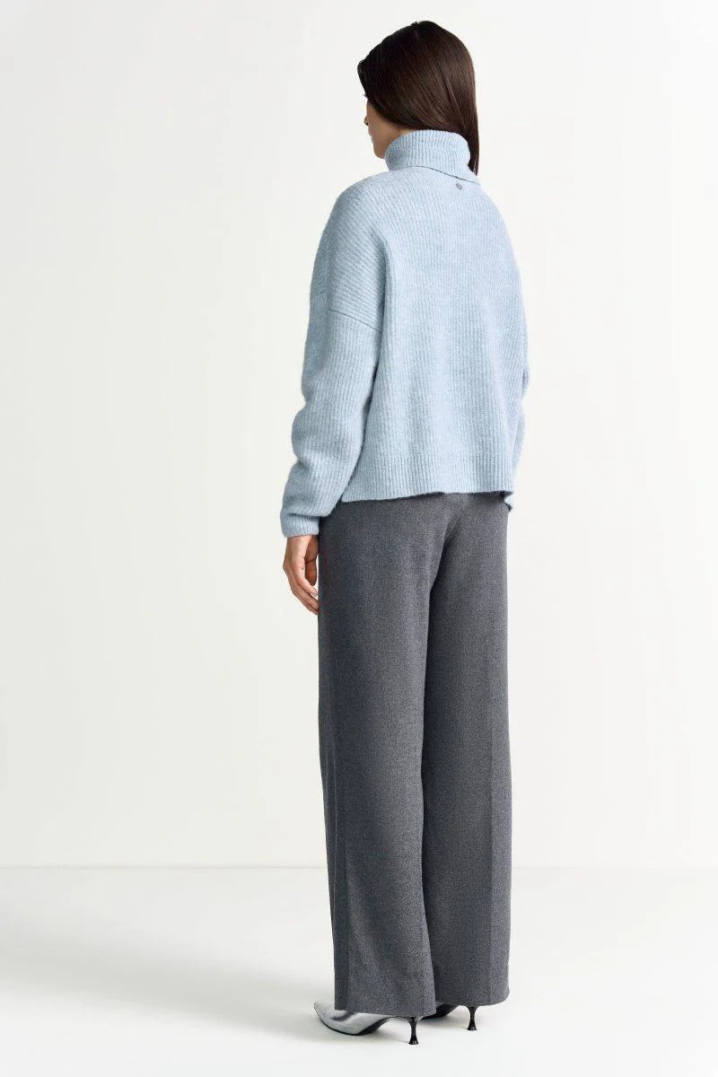 Oversize-Strickpullover mit Rollkragen - Image 19