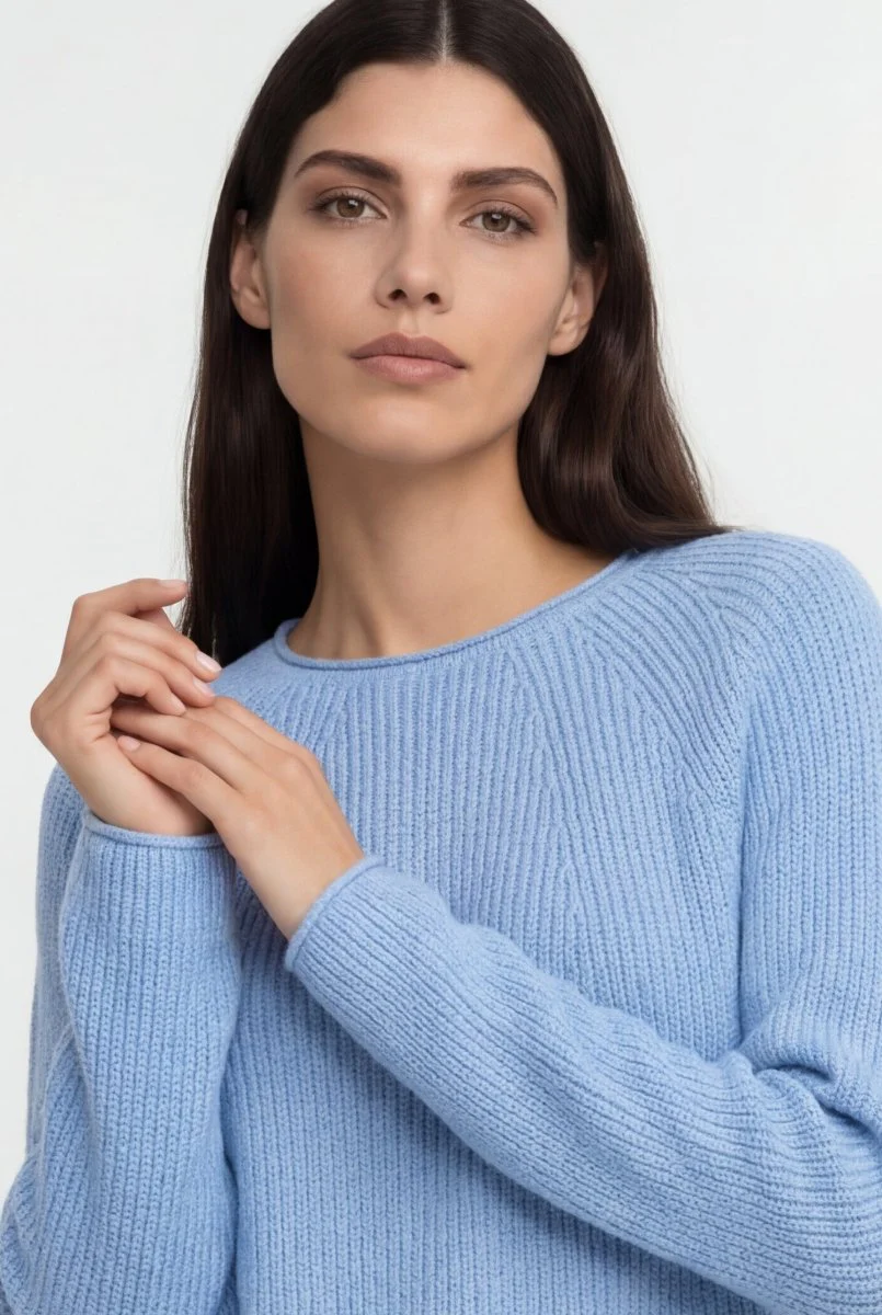 Rippstrickpullover mit Crewneck - Image 6