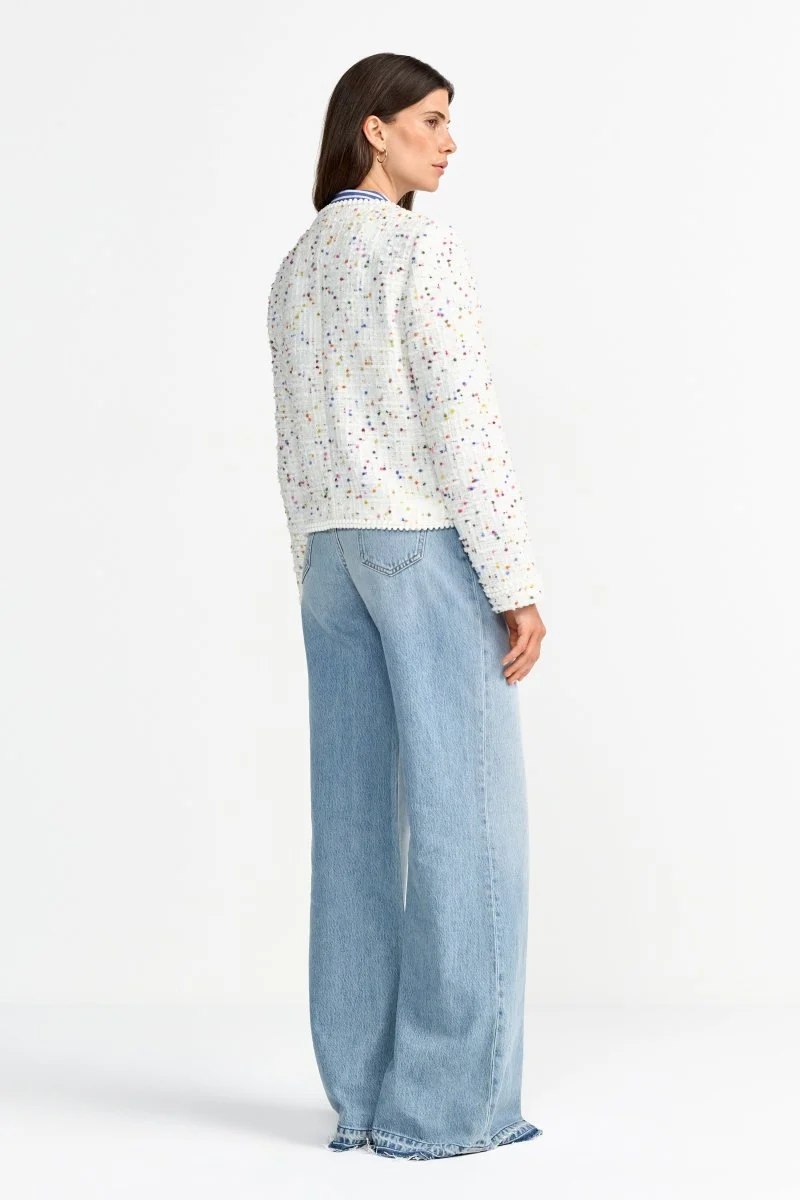 Bouclé-Jacke mit Sprenkelgarn - Image 5