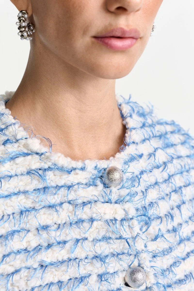 Bouclé-Jacke mit Statement-Knöpfen - Image 5