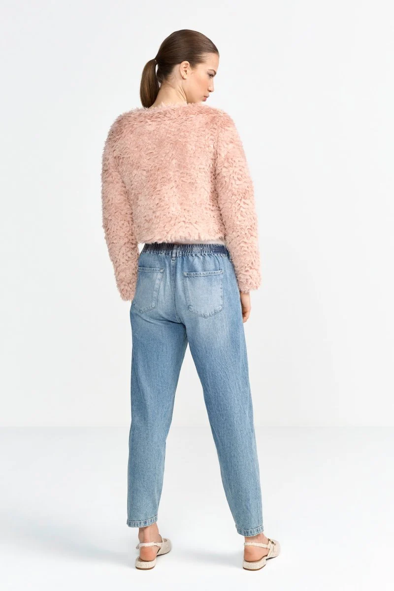 Cropped-Jeans mit Bindeschleife - Image 4