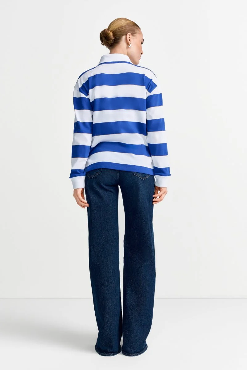 Gestreifter Polo-Sweater - Image 4