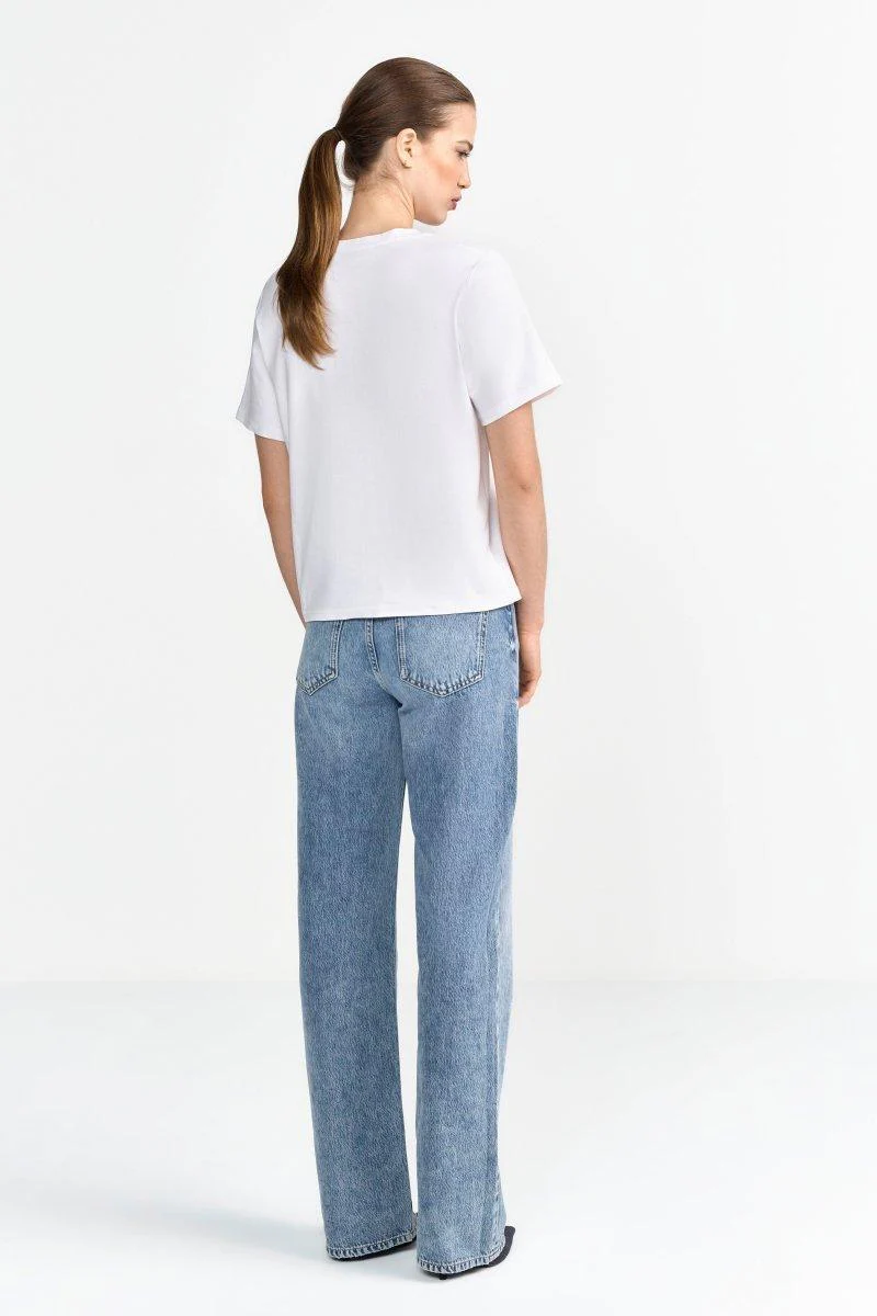 T-Shirt mit Häkel-Patch - Image 4